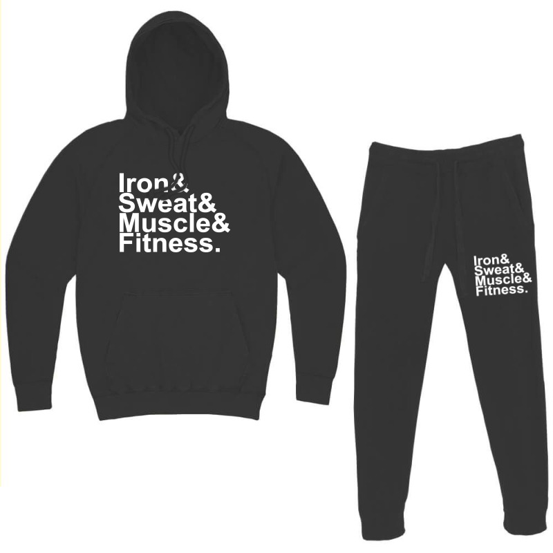 Iron & Sweat & Muscle & Fitness 1 Hoodie & Jogger Set | Artistshot