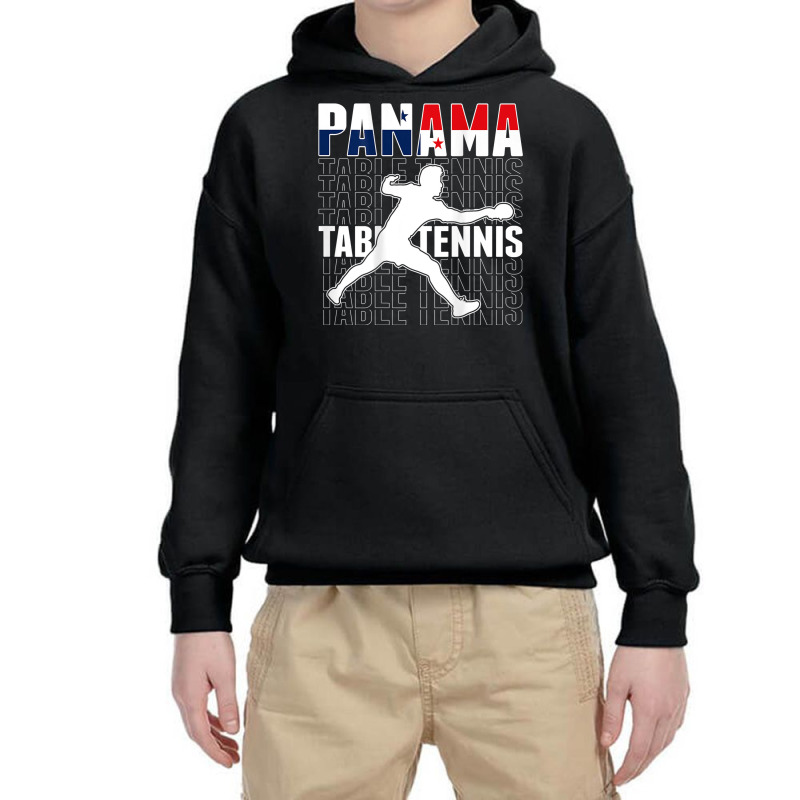 Panama Table Tennis Fans Jersey Panamanian Flag Ping Pong Youth Hoodie by Outpost | Artistshot