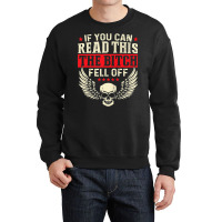 If You Can Read This The Bitch Fell Off Biker Back Print Tank Top Crewneck Sweatshirt | Artistshot