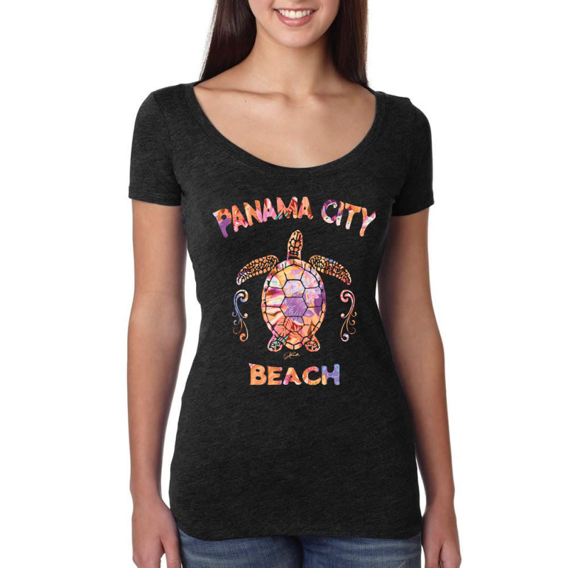 Jcombs Panama City Beach, Florida, Sea Turtle Pullover Hoodie Women's Triblend Scoop T-shirt by cm-arts | Artistshot