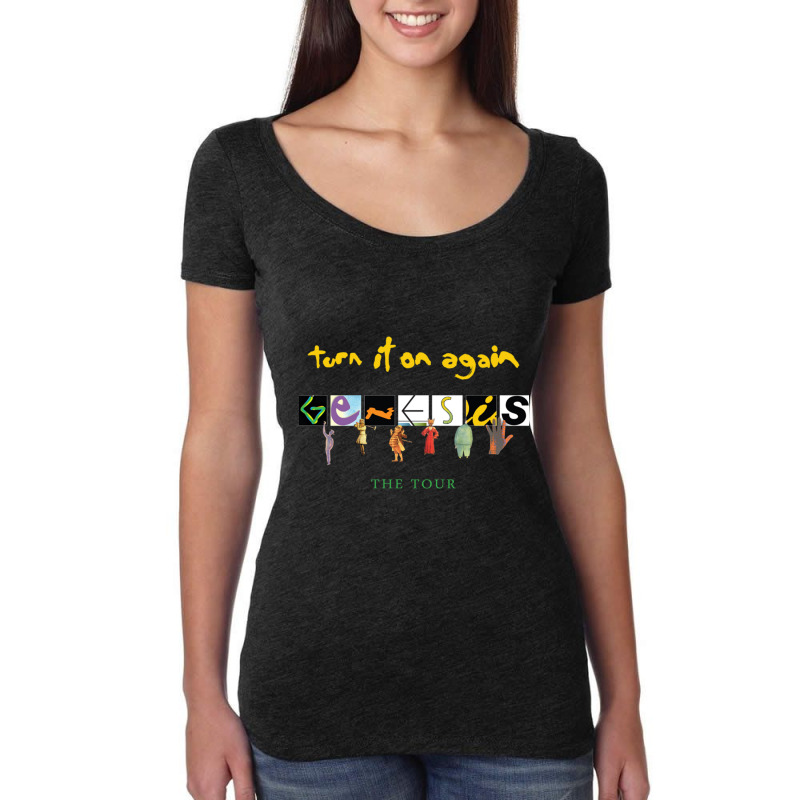 Genesis Turn It On Again Women's Triblend Scoop T-shirt by KIERRAMOORE | Artistshot