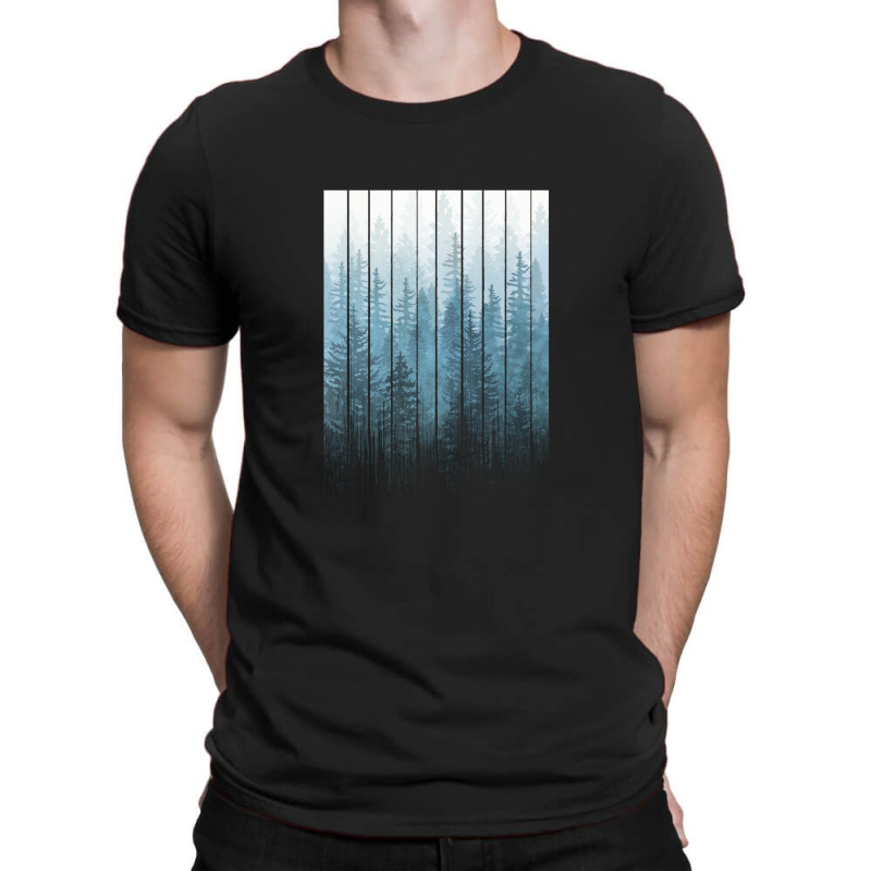 Grunge Dripping Turquoise Misty Forest T-shirt | Artistshot