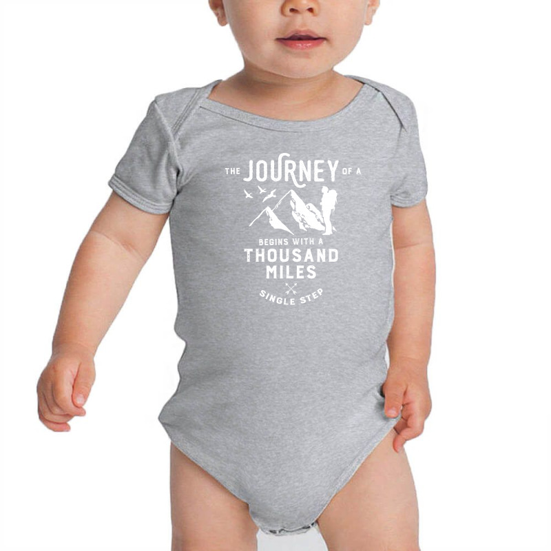 The Journey Of A Thousand Miles Baby Bodysuit by tshiart | Artistshot