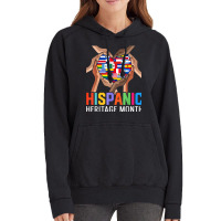 Latin Countries Hands Heart Flags Hispanic Heritage Month T Shirt Vintage Hoodie | Artistshot