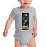 Quasar In Motion Across The Night Sky Mountain Blur Northern T Shirt Baby Bodysuit | Artistshot