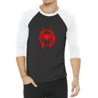 Into The Spider Verse Symbol Miles Morales 3/4 Sleeve Shirt | Artistshot