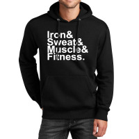 Iron & Sweat & Muscle & Fitness Unisex Hoodie | Artistshot