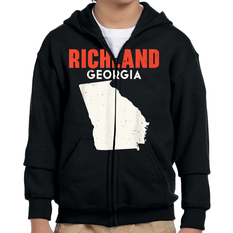 Richland Georgia Usa State America Travel Georgian Atlanta T Shirt Youth Zipper Hoodie by cm-arts | Artistshot