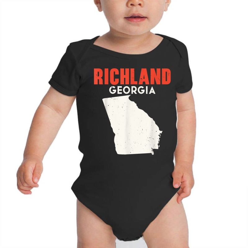 Richland Georgia Usa State America Travel Georgian Atlanta T Shirt Baby Bodysuit by cm-arts | Artistshot