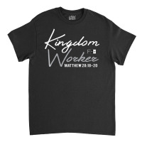 Kingdom Worker Faith In Black And White Christian Tees Classic T-shirt | Artistshot