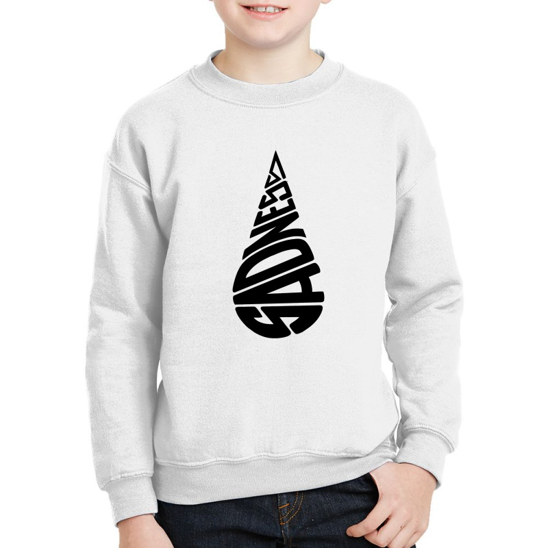 Sadness Calligram Youth Sweatshirt | Artistshot