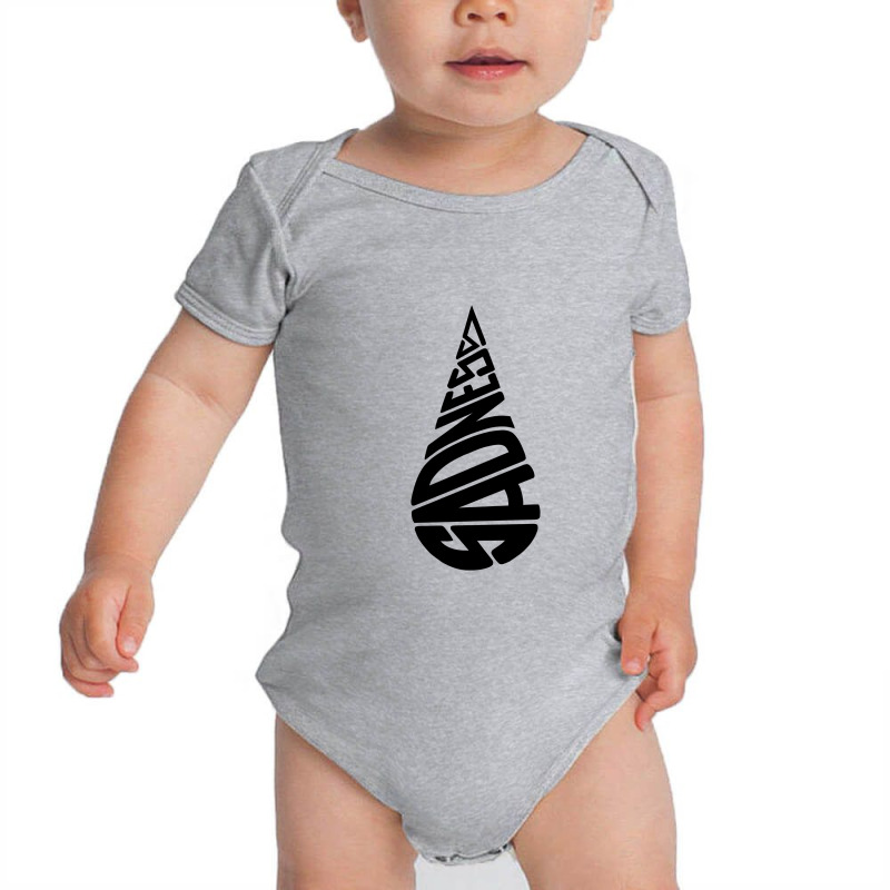 Sadness Calligram Baby Bodysuit | Artistshot