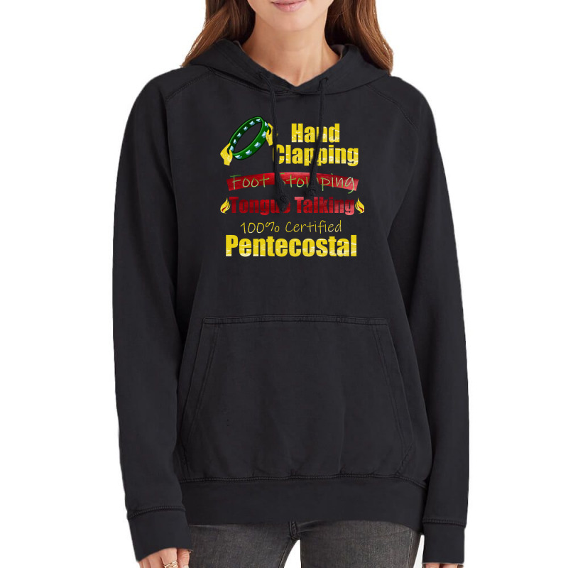 Hand Clapping Foot Stomping Tongue Talking Pentecostal Gifts Long Slee Vintage Hoodie | Artistshot