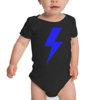 Retro Distressed Blue Lightning Bolt Sweatshirt Baby Bodysuit | Artistshot