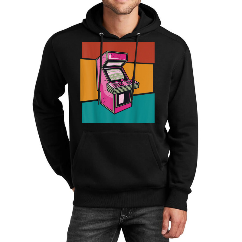 Retro Arcade Game Machine 80s Vintage Gamer Unisex Hoodie by Stunner | Artistshot