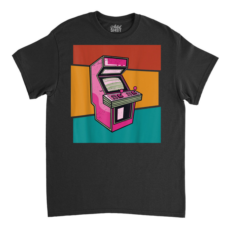 Retro Arcade Game Machine 80s Vintage Gamer Classic T-shirt by Stunner | Artistshot