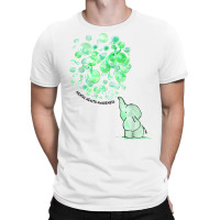 Elephant Blows Up Green Balloons Mental Health Awareness T Shirt T-shirt | Artistshot