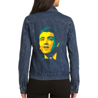 Jimmie Rodgers James Charles Rodgers The Father Of Country Music The B Ladies Denim Jacket | Artistshot