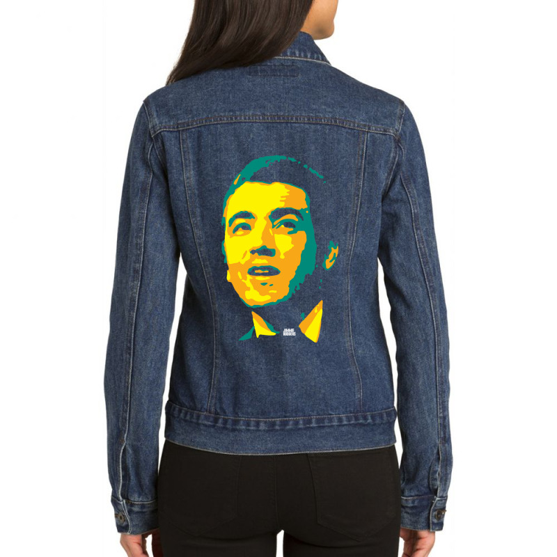 Jimmie Rodgers James Charles Rodgers The Father Of Country Music The B Ladies Denim Jacket by MarlonChristopherMoyer | Artistshot