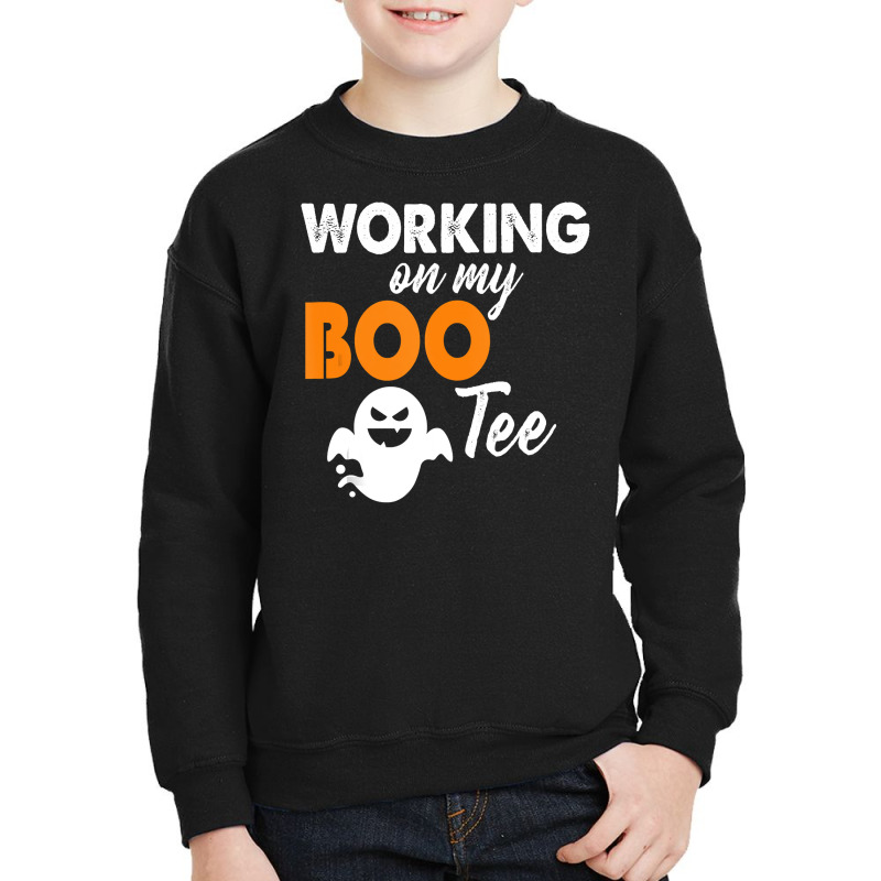 Funny Working On My Bootee Halloween Booty Glutes Youth Sweatshirt by Thanhhuong90 | Artistshot