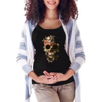 Garden Skull Light, Garden Skull Light Art, Garden Skull Light Vintage Maternity Scoop Neck T-shirt | Artistshot