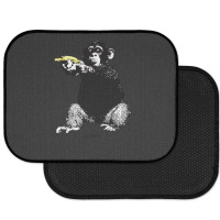 Monkey Shooting Banana Rear Car Mat | Artistshot