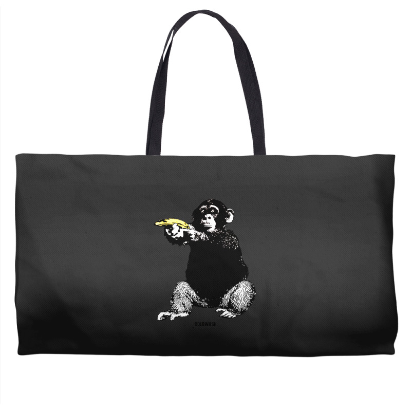 Monkey Shooting Banana Weekender Totes | Artistshot