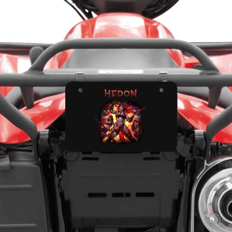 Hedon Album Cover Art (clothing Splash) Atv License Plate | Artistshot