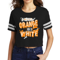 I Bleed Orange And White Tennessee Scorecard Crop Tee | Artistshot