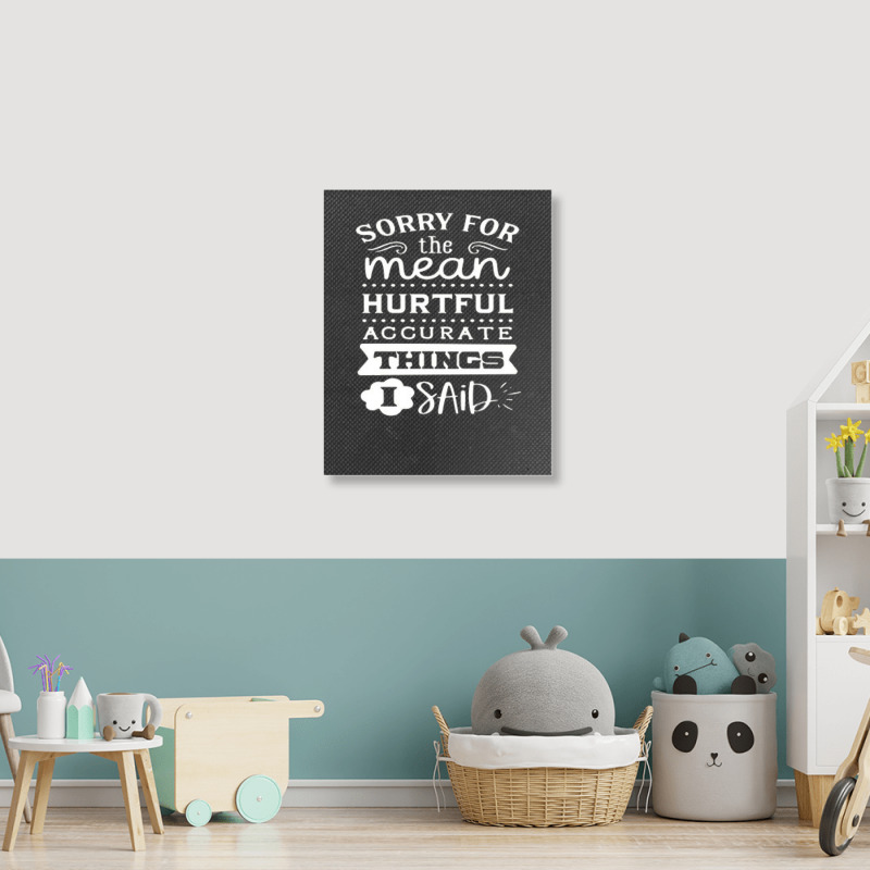 Quotes Funny Portrait Canvas Print | Artistshot