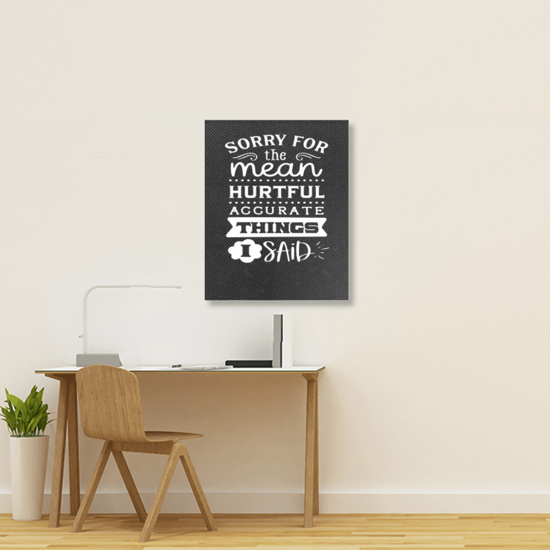 Quotes Funny Portrait Canvas Print | Artistshot