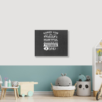 Quotes Funny Landscape Canvas Print | Artistshot