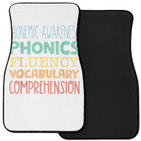 Reading Components Literacy Education Phonemic Awareness T Shirt Front Car Mat | Artistshot