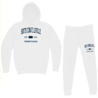 South Connellsville Pennsylvania Pa Vintage Athletic Navy Sp T Shirt Hoodie & Jogger Set | Artistshot