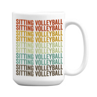 Sitting Volleyball Sports Retro T Shirt 15 Oz Coffee Mug | Artistshot