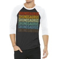 Shunosaurus Dinosaur Retro T Shirt 3/4 Sleeve Shirt | Artistshot