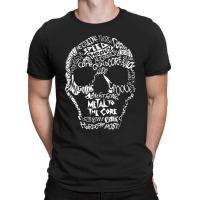 Metal To The Core Skull Design T-shirt | Artistshot