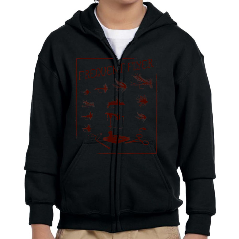 Fly Fishing Tying Fisherman Christmas Fathers Day Youth Zipper Hoodie | Artistshot