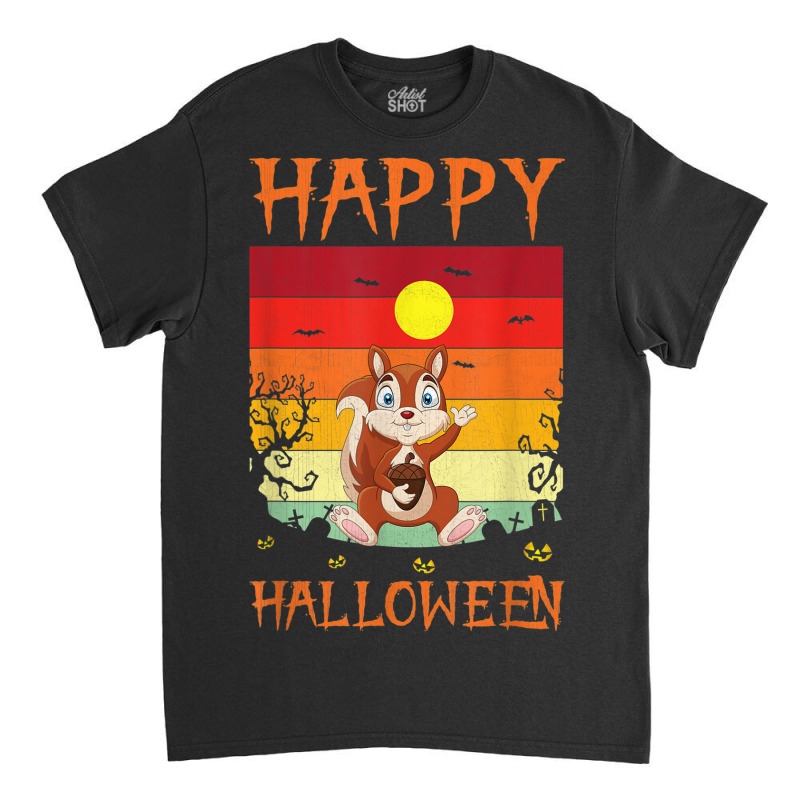 Retro Halloween Costumes Matching Squirrel Halloween Party Classic T-shirt | Artistshot