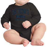 East Greenwich Rhode Island Ri Vintage Athletic Sports Desig Long Sleeve Baby Bodysuit | Artistshot