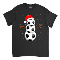 Football For Boys Girls Christmas Snowman Soccer Classic T-shirt | Artistshot