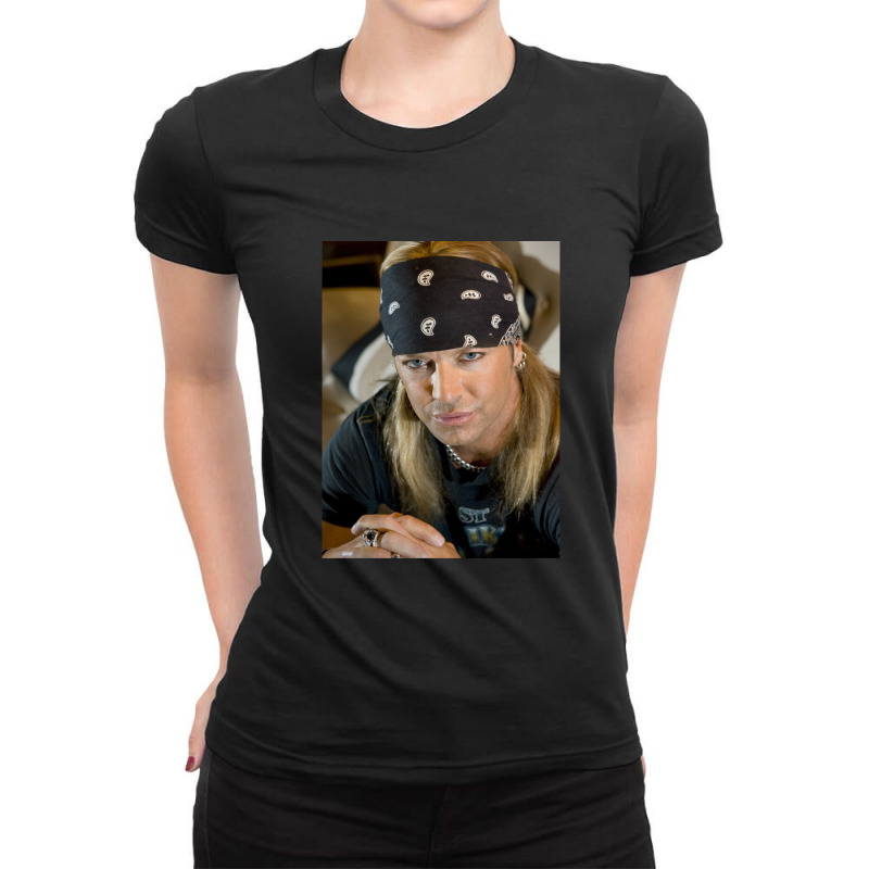 Bret Michaels - In Behind The Skin On Concert .png Ladies Fitted T-shirt | Artistshot