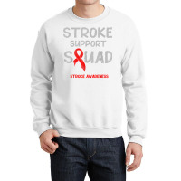 Stroke Awareness Survivor Squad Strong Warrior T Shirt Crewneck Sweatshirt | Artistshot