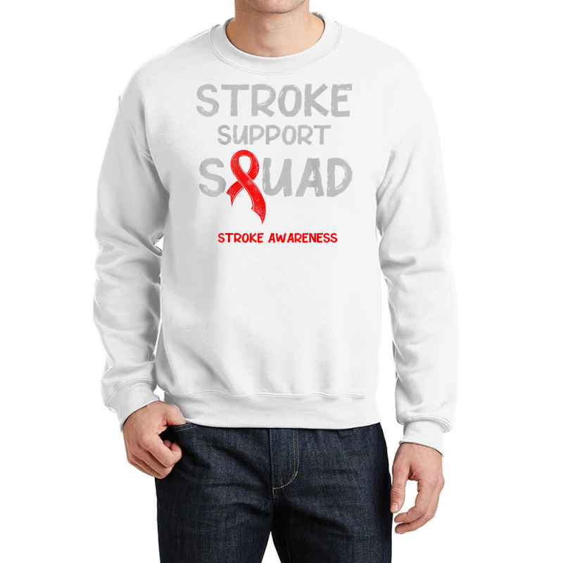 Stroke Awareness Survivor Squad Strong Warrior T Shirt Crewneck Sweatshirt | Artistshot