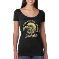 Jackson Name, Lifetime Member Legend, Eagle, Team Jackson, Lifetime Me Women's Triblend Scoop T-shirt | Artistshot