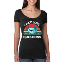 Retro Anime Shirt I Axolotl Questions Amine Lovers Gift T Shirt Women's Triblend Scoop T-shirt | Artistshot