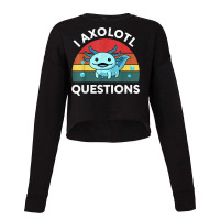 Retro Anime Shirt I Axolotl Questions Amine Lovers Gift T Shirt Cropped Sweater | Artistshot