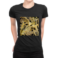 Brass Instruments Ladies Fitted T-shirt | Artistshot