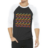 Brazilian Musical Instruments Pattern 3/4 Sleeve Shirt | Artistshot