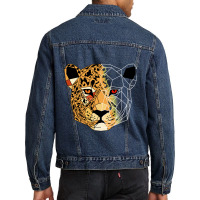 Cyber Cheetah Men Denim Jacket | Artistshot